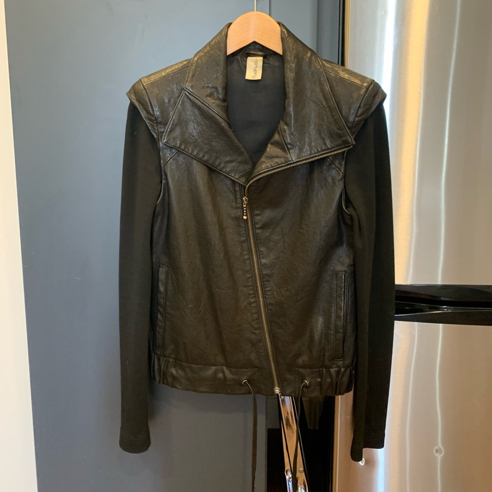 Vintage Barlow Strong Shoulder Leather Jacket